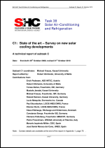 C1: State of the Art - Survey on New Solar Cooling Developments