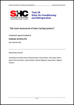 D3: Life Cycle Assessment of Solar Cooling Systems